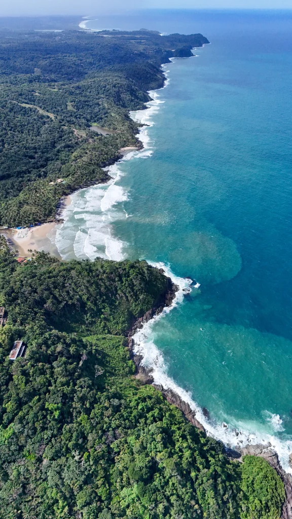 Vue de drone du Trail des 4 plages
